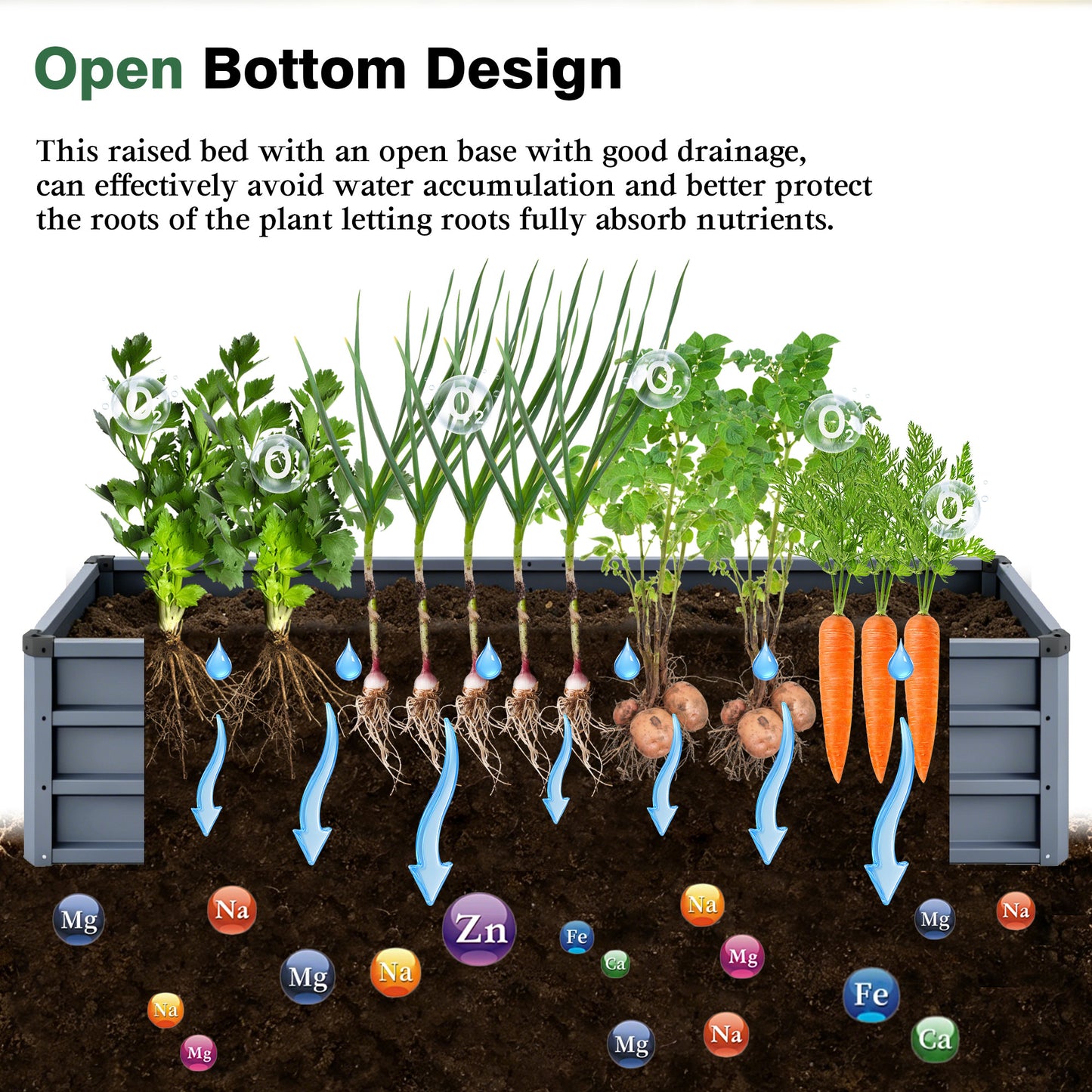 ZenGrow 2-Pack Bed Kit — all hardware and panels included for tool-free assembly