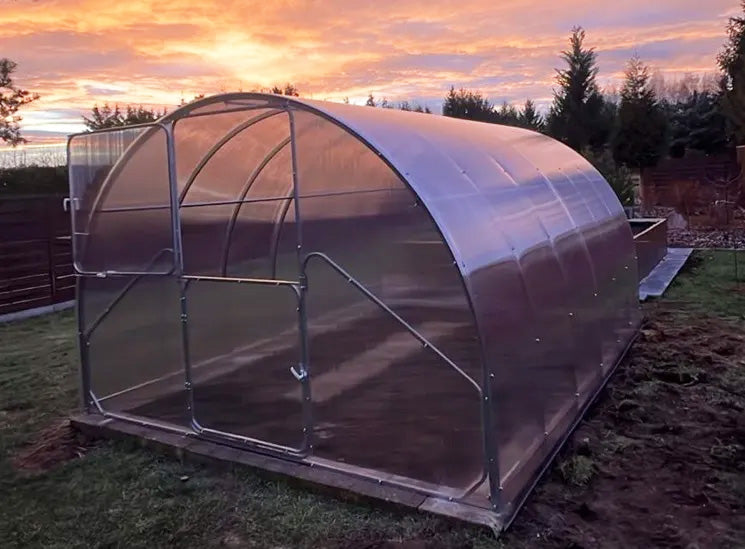 The Toughest Greenhouse โ 13ft polycarbonate greenhouse side view