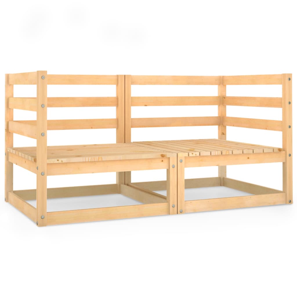 ZenGrow Pine Garden Bench — side profile showing comfortable seat angle