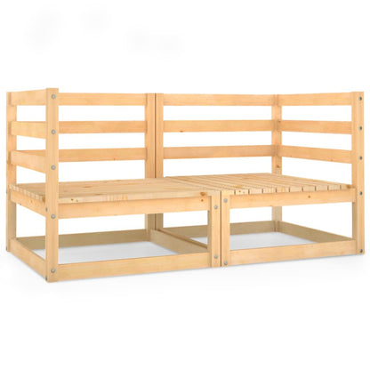 ZenGrow Pine Garden Bench — side profile showing comfortable seat angle