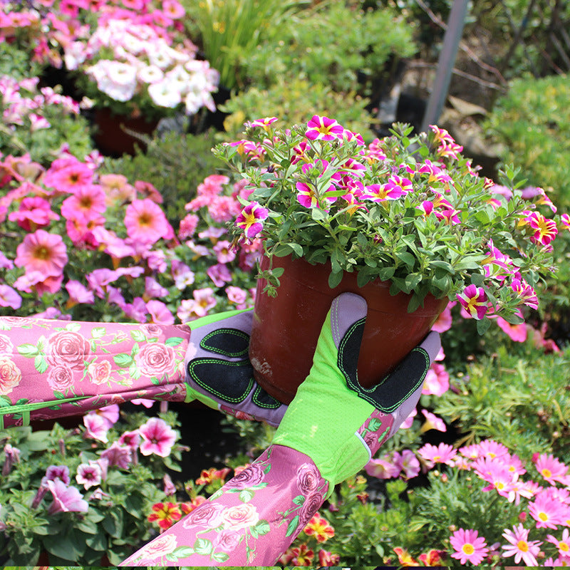 ZenGrow Garden Gloves — breathable backing with reinforced palm and fingertips