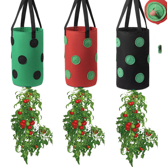 ZenGrow Vertical Grow Bag — felt hanging planter for strawberries and herbs