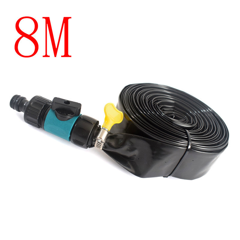 ZenGrow Sprinkler Hose — flexible hose routing around raised bed edges