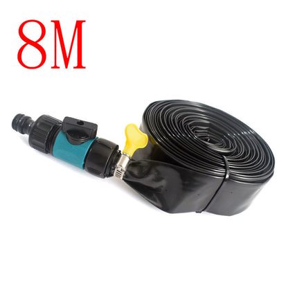 ZenGrow Sprinkler Hose — flexible hose routing around raised bed edges