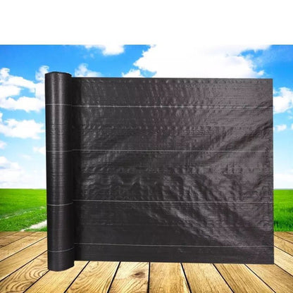 ZenGrow Weed Suppression Cloth — heavy-duty PE ground cover for greenhouse beds