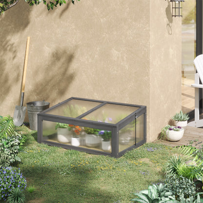 ZenGrow Tilted Lid Frame — angled polycarbonate roof for rain runoff and light