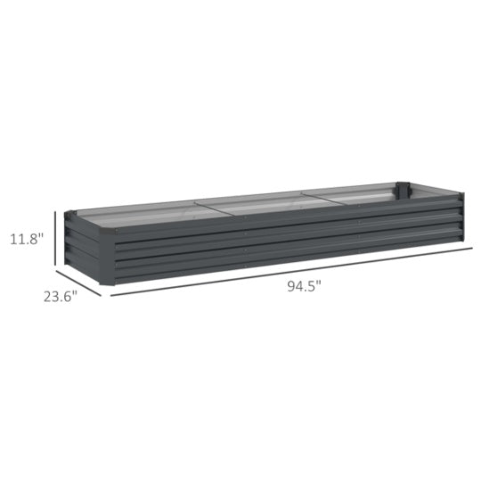 ZenGrow Steel Garden Bed — close-up of premium powder coat finish and corner detail
