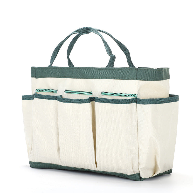 ZenGrow Tool Bag — open view showing multiple interior pockets and compartments