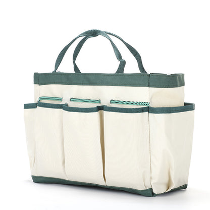 ZenGrow Tool Bag — open view showing multiple interior pockets and compartments