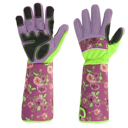 ZenGrow Long-Cuff Gardening Gloves — thorn-resistant protection for greenhouse work