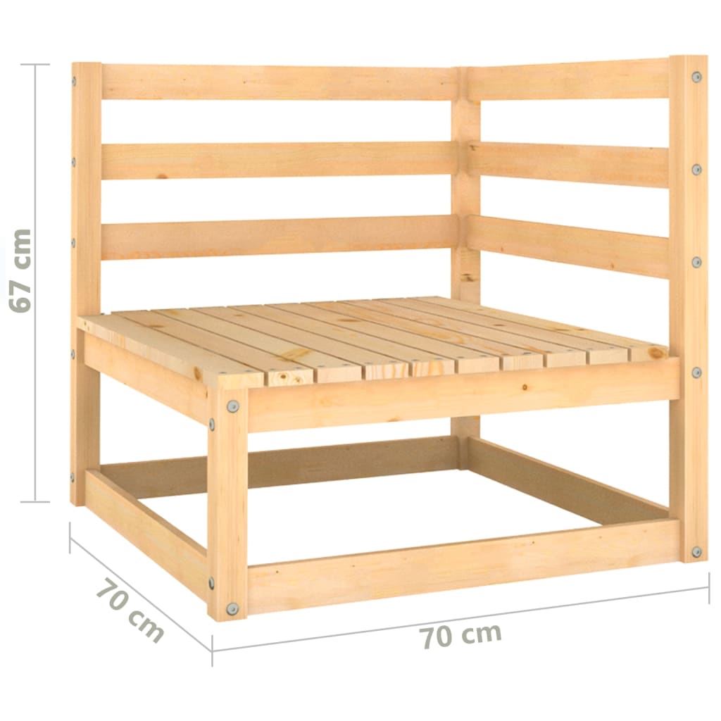 ZenGrow 2-Seater Bench — front elevation showing width and backrest height