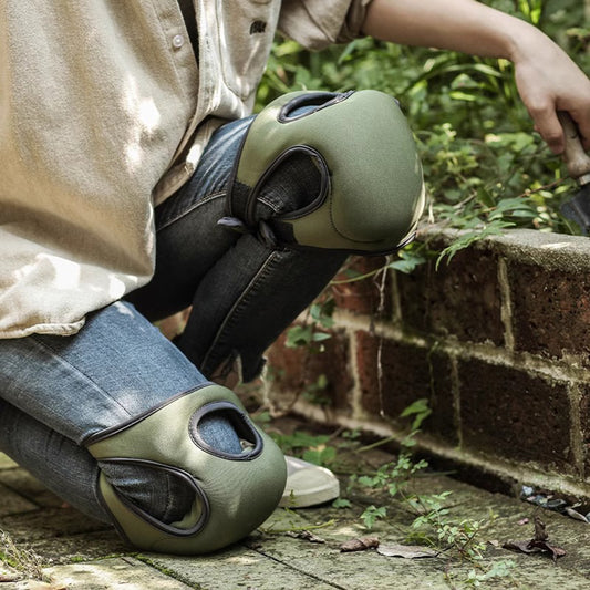 ZenGrow Foam Knee Pads — gardening kneeling cushion for greenhouse floor work