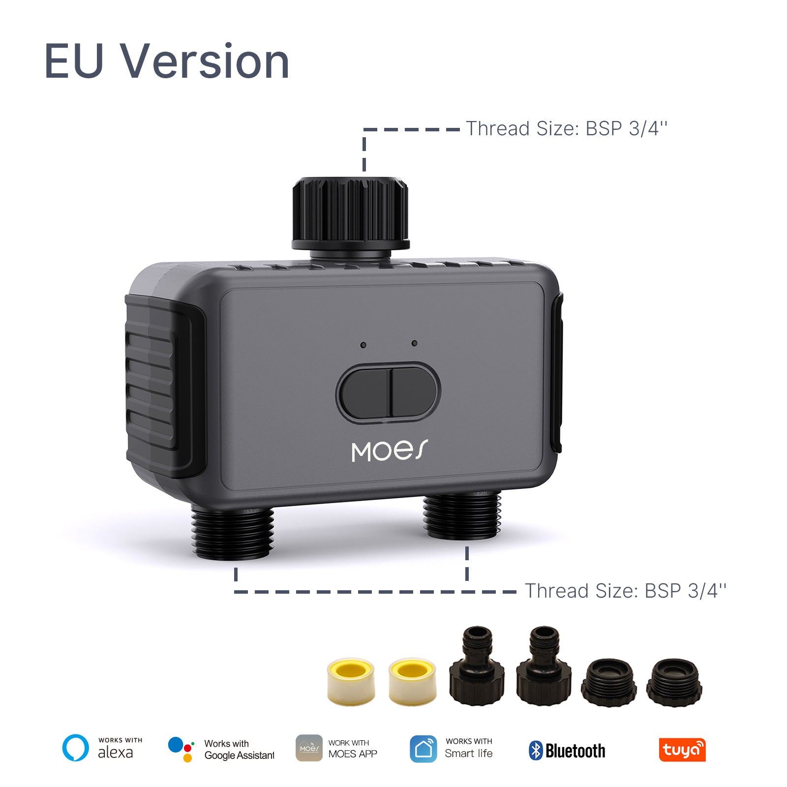 ZenGrow Smart Controller — battery access and IP55 waterproof construction detail