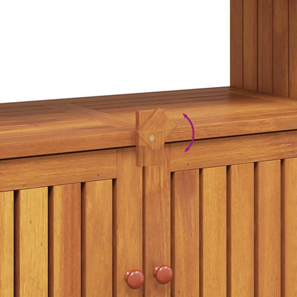 ZenGrow Garden Table — top-down view showing surface dimensions and wood grain