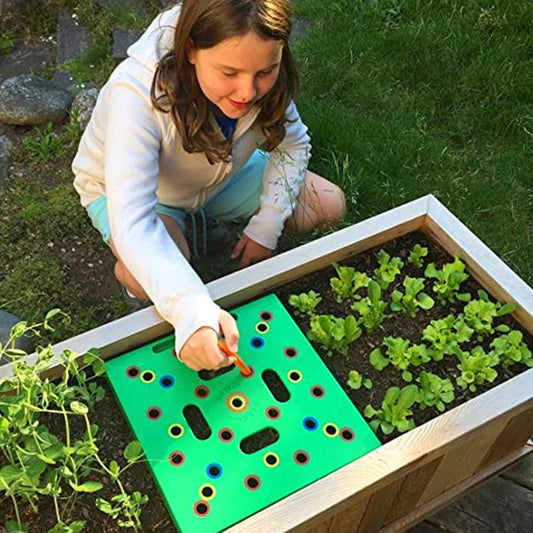 ZenGrow Seedling Planting Board — 30x30cm spacing guide for greenhouse trays