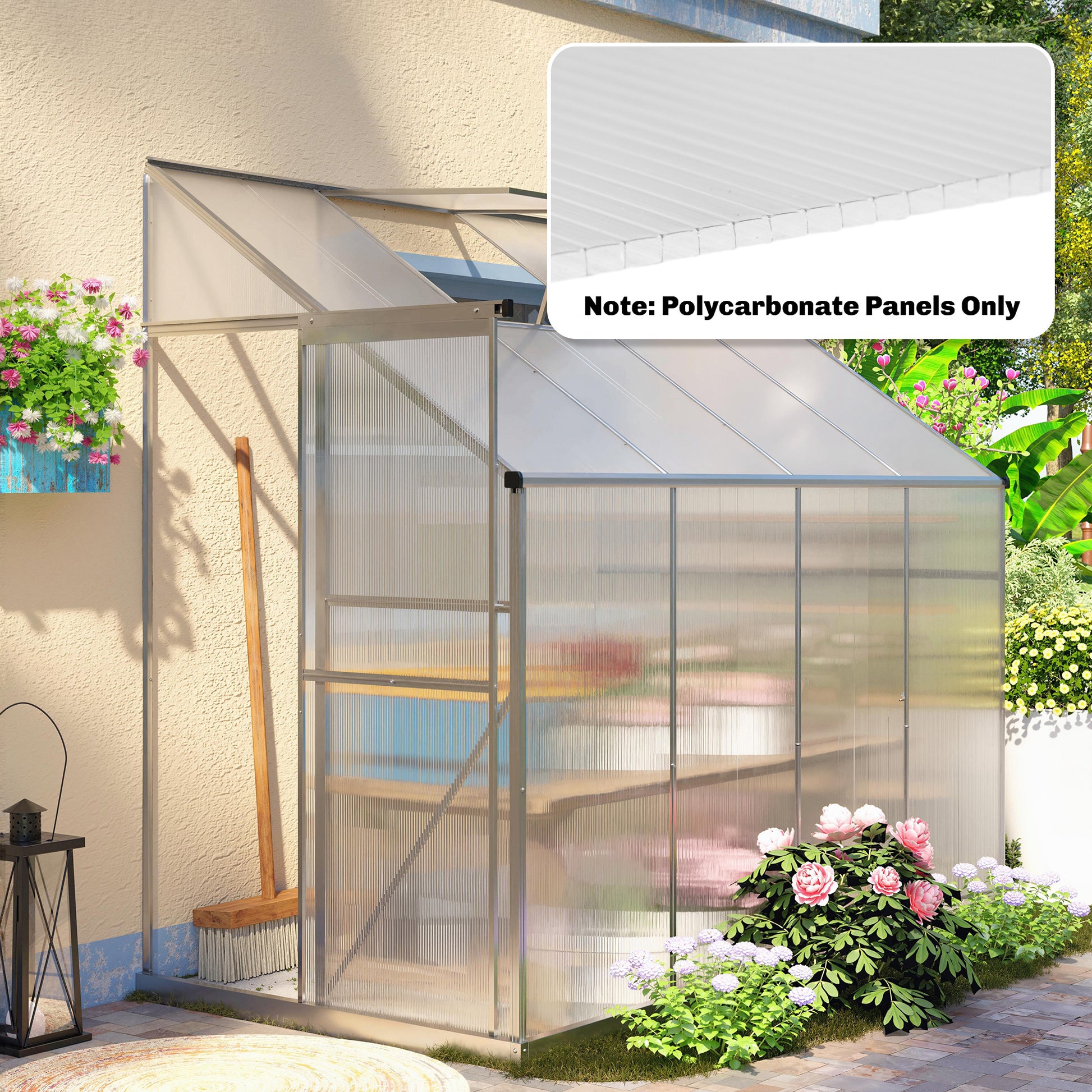 ZenGrow Twin-Wall Polycarbonate Panels — UV-protected 10-pack for greenhouse replacement