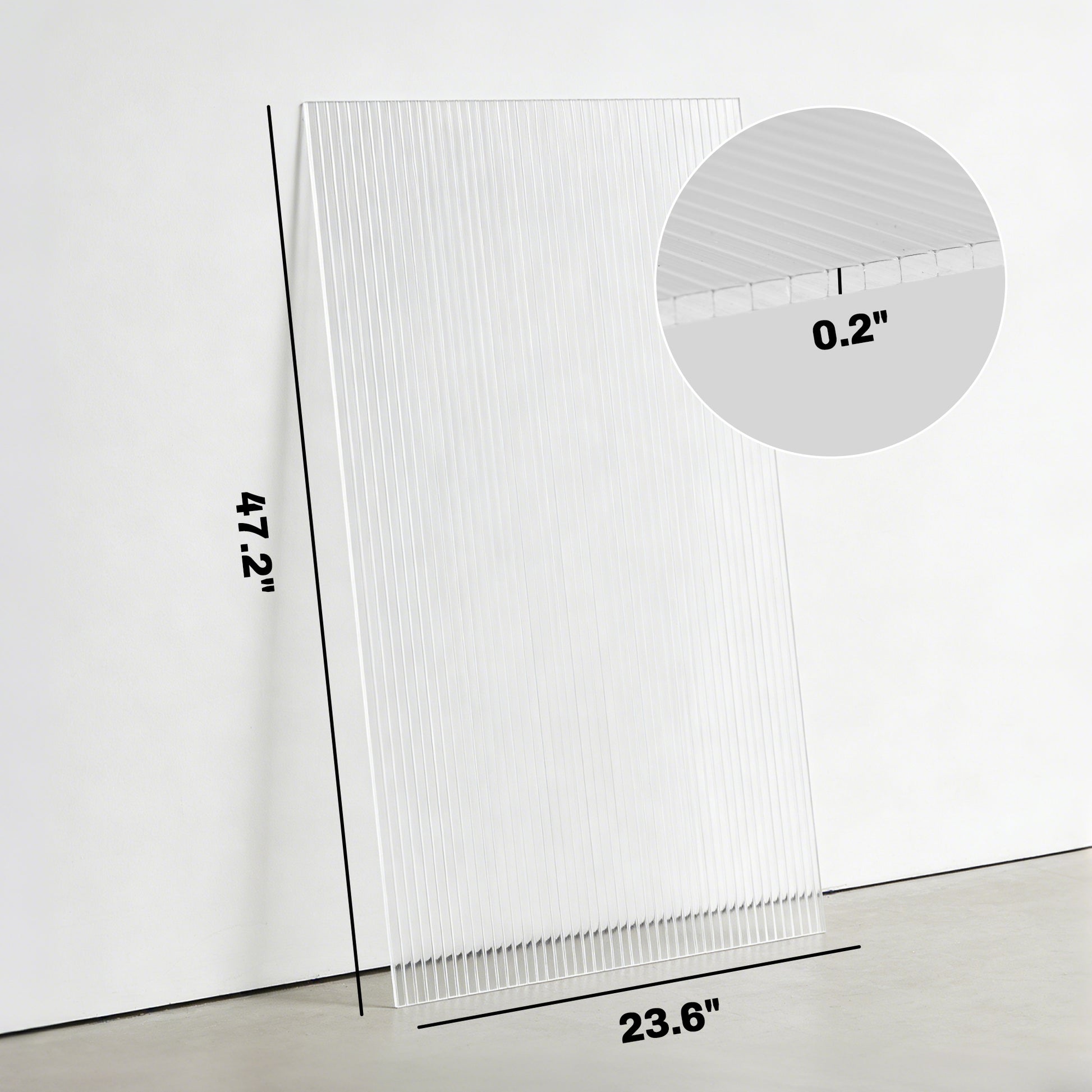 ZenGrow Polycarbonate Replacement Panels — twin-wall insulating structure cross-section