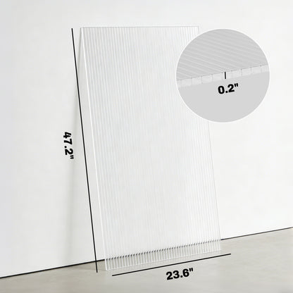 ZenGrow Polycarbonate Replacement Panels — twin-wall insulating structure cross-section
