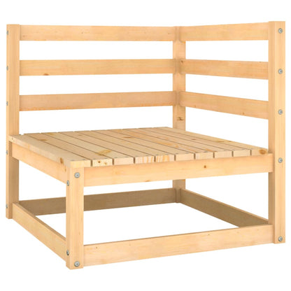 ZenGrow Outdoor Bench — slatted pine seat and backrest in backyard setting