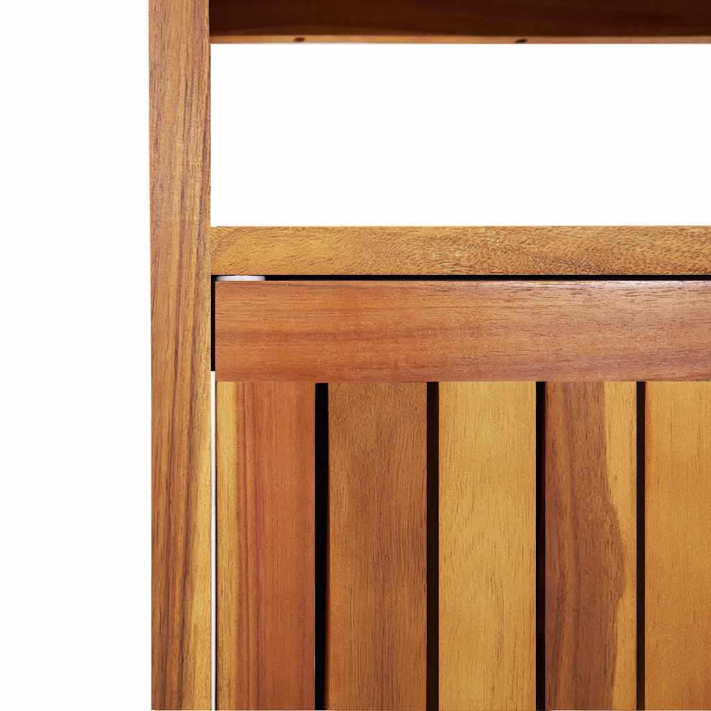 ZenGrow Outdoor Table — solid acacia hardwood with natural oil finish