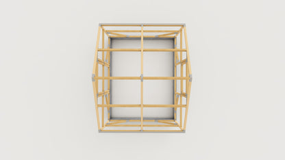 Casa Wooden Greenhouse — top view render