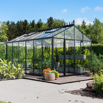 Aurora Classic Glass Greenhouse — garden setting