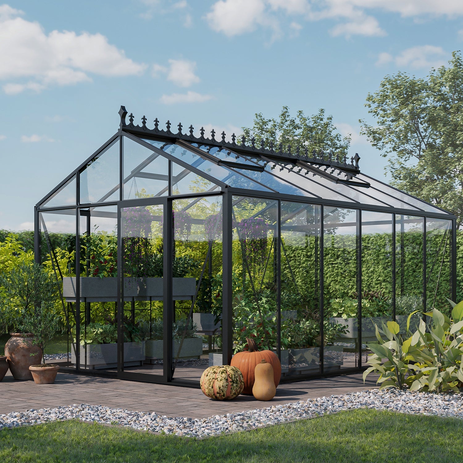 Aurora Classic Glass Greenhouse — detail
