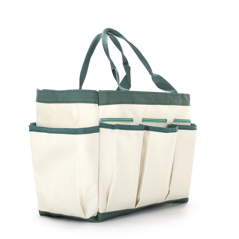 ZenGrow Canvas Garden Tool Bag — multi-pocket organizer for greenhouse tools
