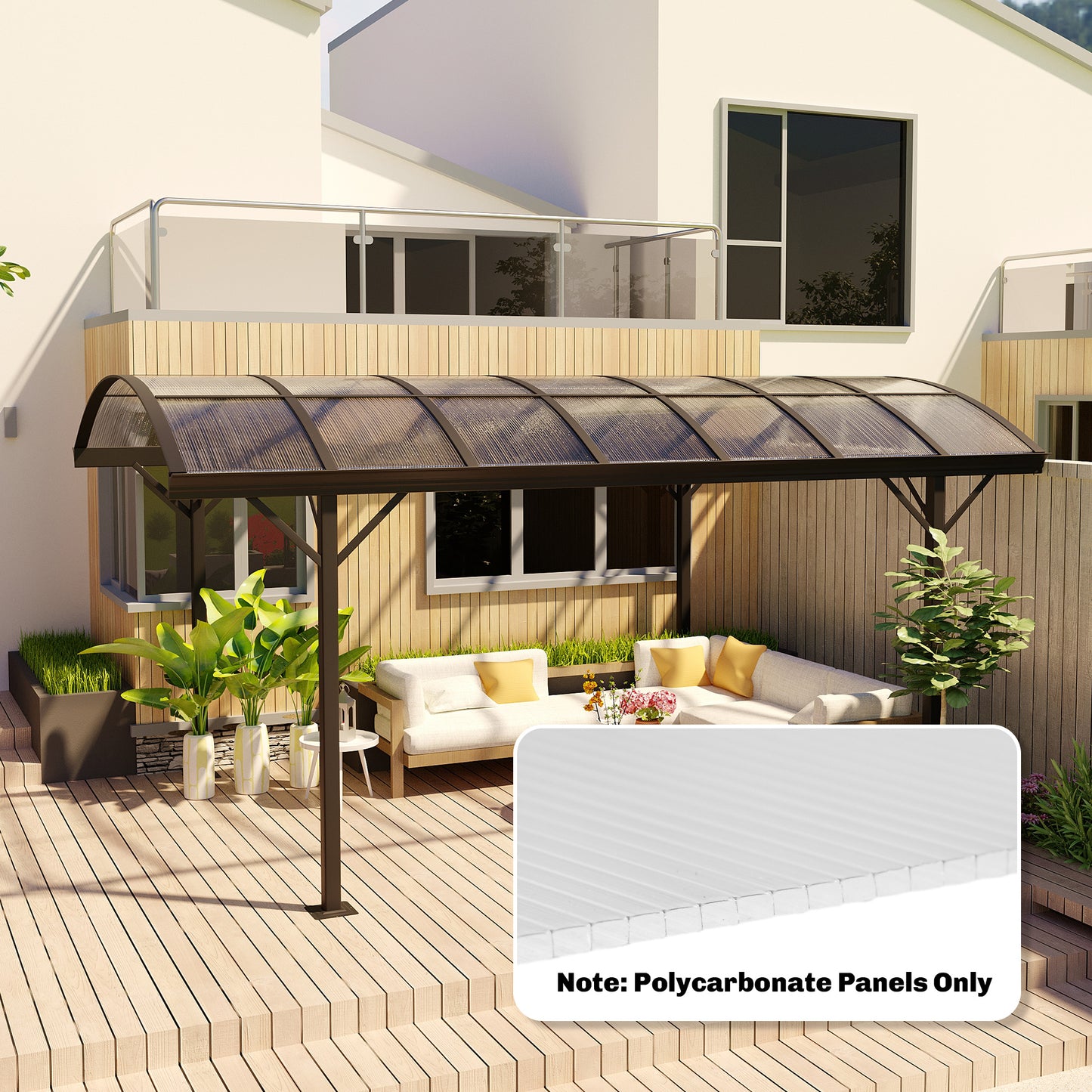 ZenGrow Polycarbonate Panels — compatible with standard aluminum greenhouse frames