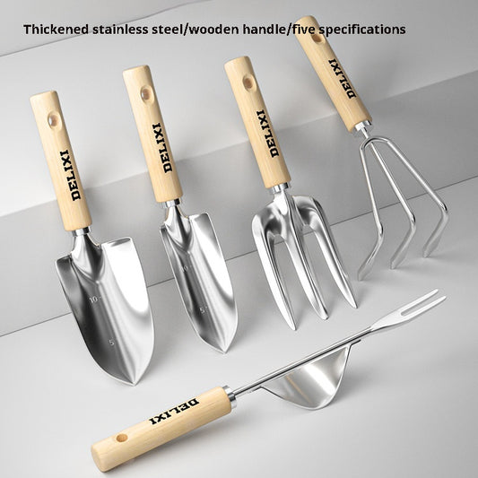 ZenGrow Stainless Steel Trowel Set — narrow and wide shovels for greenhouse beds