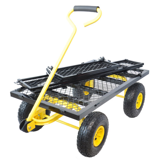 ZenGrow Utility Cart — folded compact storage position