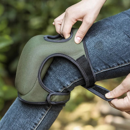 ZenGrow Garden Knee Cushions — pair shown in greenhouse setting
