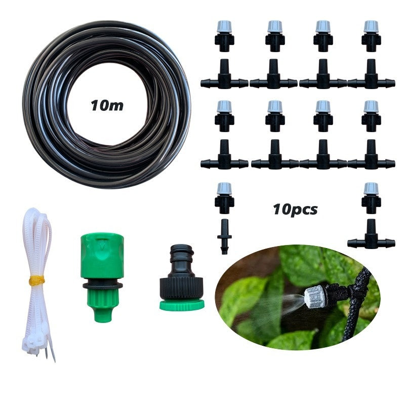 ZenGrow Mist Irrigation — full kit contents laid out including tubing and nozzles